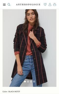 Anthropologie Avec Les Filles Sigrid Longline Blazer - Size Large - OC